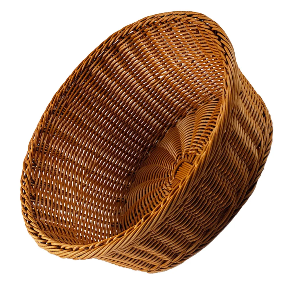 Plastic Woven Basket Imitation Rattan Oval Storage Display Basket Desktop Organizer Food Grade PP Safe Kitchen Bar
Plastic Woven Basket Imitation Rattan Oval Storage Display Basket Desktop Organizer Food Grade PP Safe Kitchen Bar