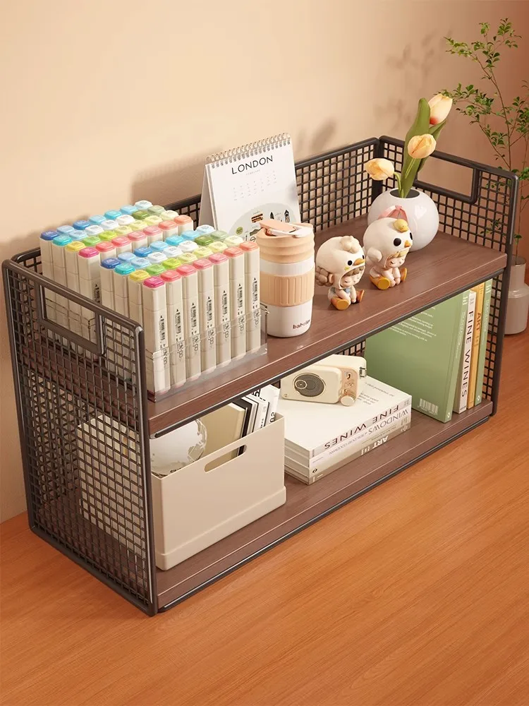 Desktop Bookshelf Multi-Layer Organizer Office Desk Storage Solution Compact Wood Metal Material Simple Assembly Required
Desktop Bookshelf Multi-Layer Organizer Office Desk Storage Solution Compact Wood Metal Material Simple Assembly Required