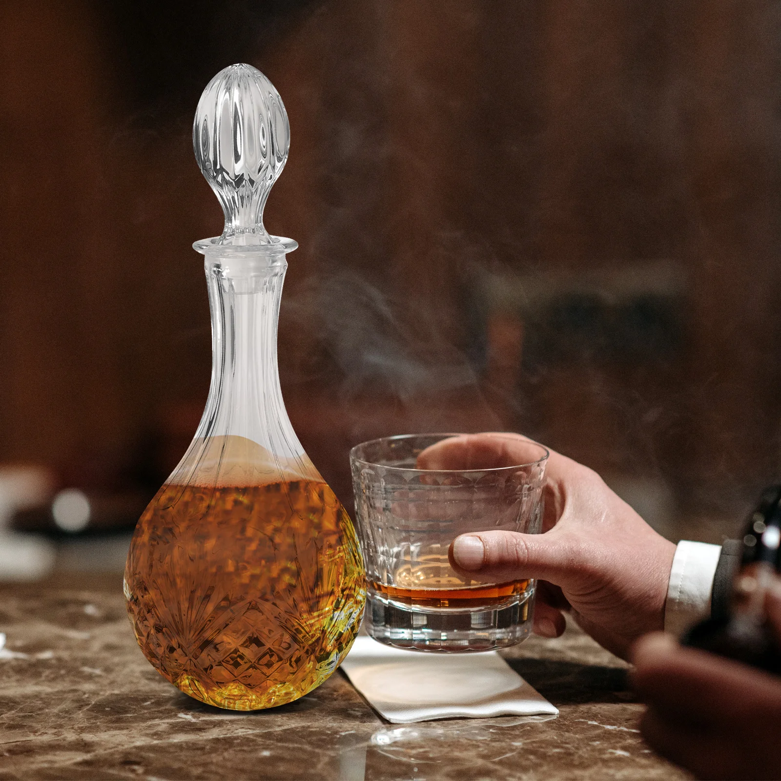 850Ml Glass Beverage Dispenser Red Wine Decanter Clear Lead Free Whiskey Vodka Container Barware Decorative Gift for Formal
850Ml Glass Beverage Dispenser Red Wine Decanter Clear Lead Free Whiskey Vodka Container Barware Decorative Gift for Formal