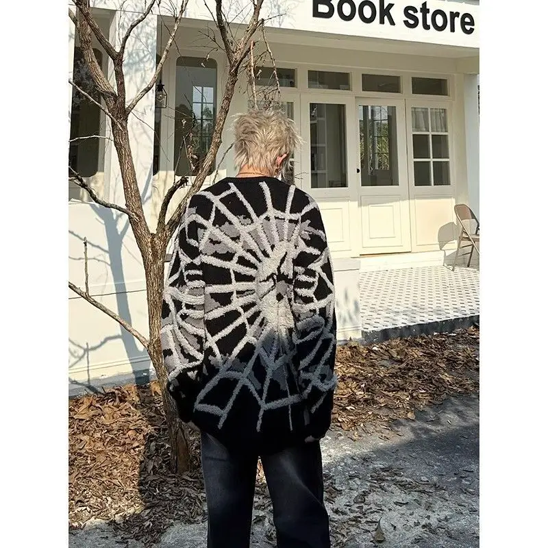 American Spider Jacquard Round Neck Casual Sweater Men Women Autumn Winter Lazy Fashion Brand Oversize Knitwear Fashion
American Spider Jacquard Round Neck Casual Sweater Men Women Autumn Winter Lazy Fashion Brand Oversize Knitwear Fashion