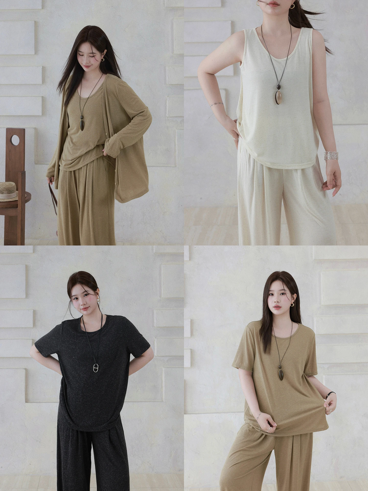 plus Size Women's Casual Linen Vest Cardigan T-Shirt Pants Three-Piece Set Lazy Style Comfortable Fashion Korean Version
plus Size Women's Casual Linen Vest Cardigan T-Shirt Pants Three-Piece Set Lazy Style Comfortable Fashion Korean Version