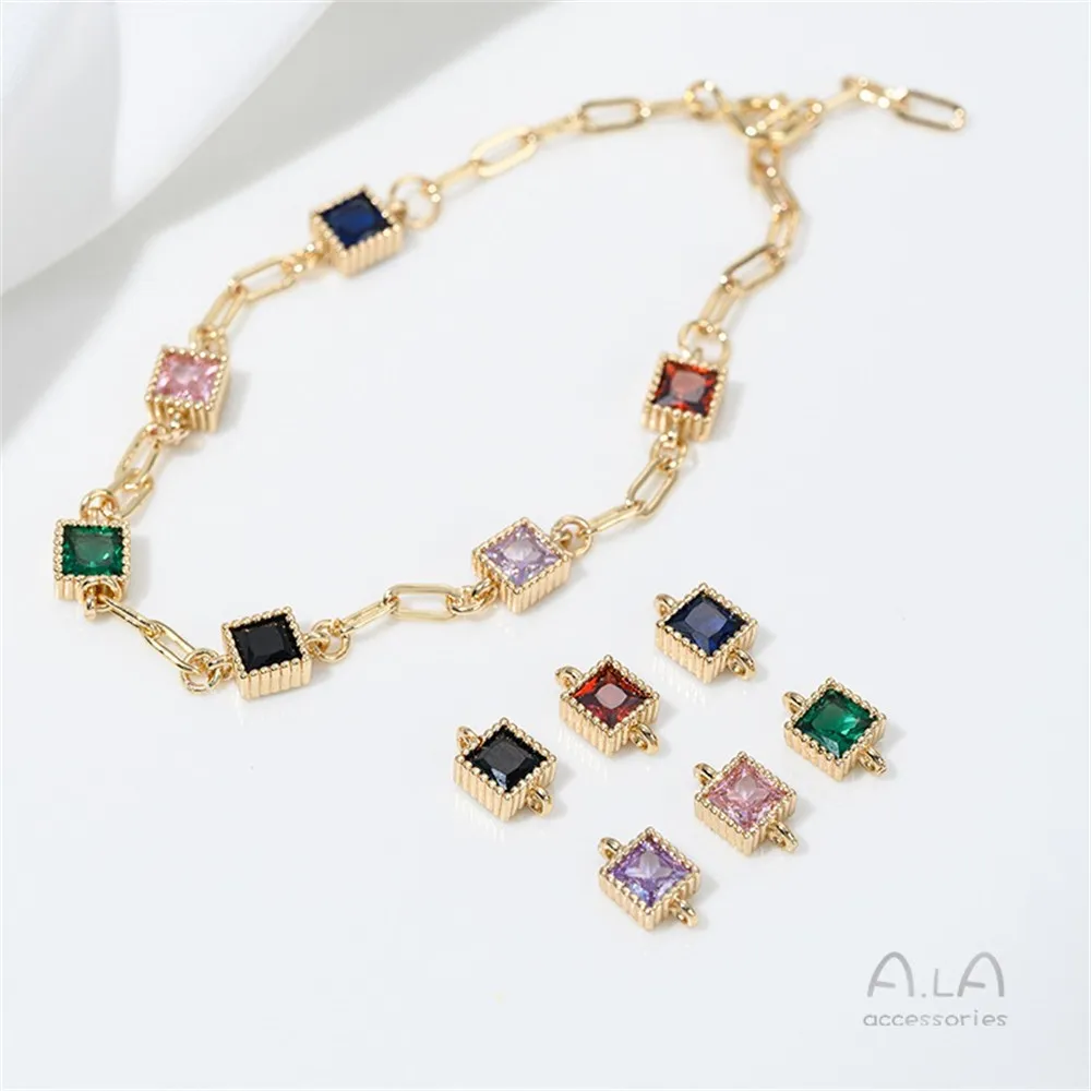 Inlaid Square Zircon 14K Bag Gold Color Square Zircon Double Hanging Accessories Diy Handmade Bracelet Ear Jewelry Material
Inlaid Square Zircon 14K Bag Gold Color Square Zircon Double Hanging Accessories Diy Handmade Bracelet Ear Jewelry Material