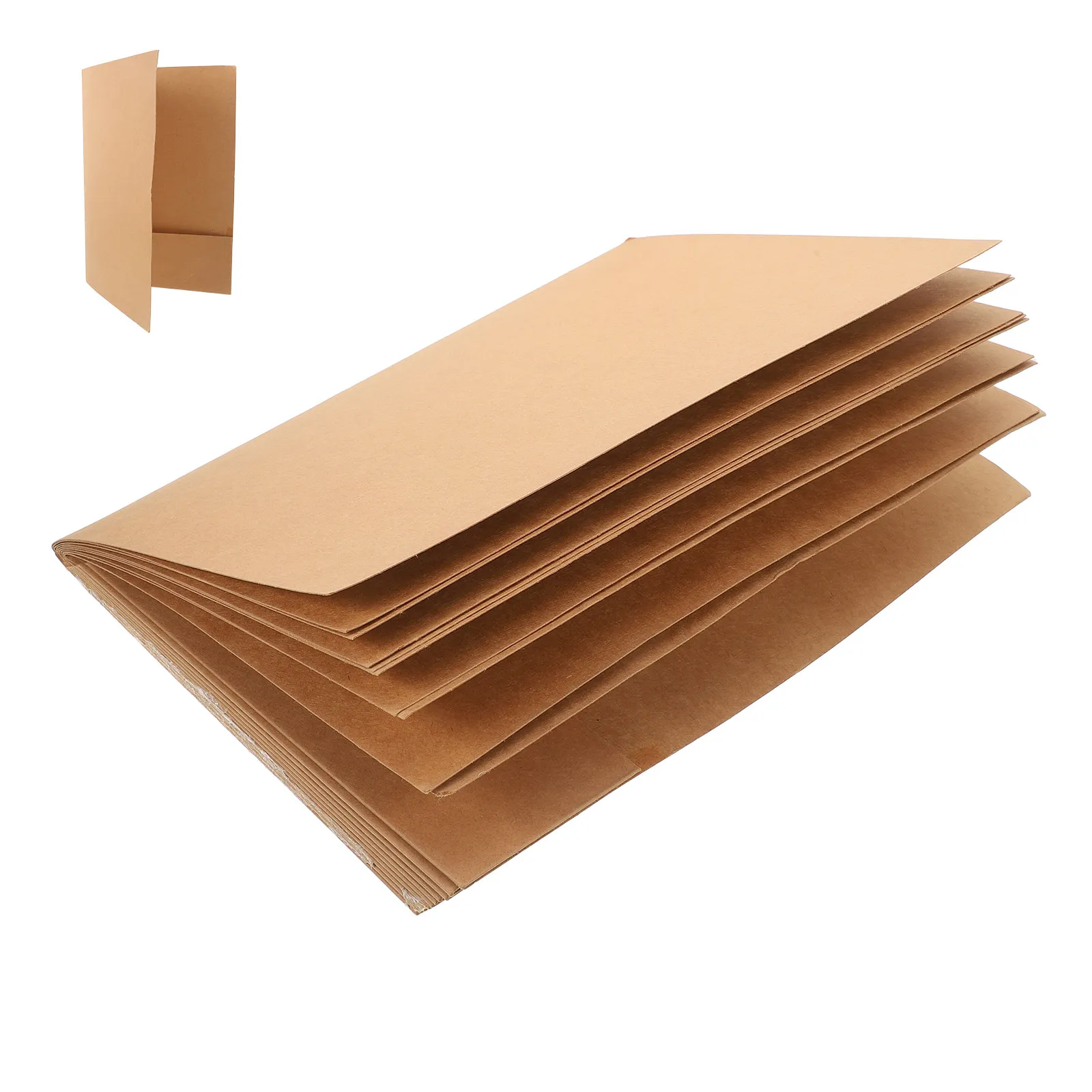 10Pcs Sturdy Kraft Paper Document Folders A4 Size Single Pocket Professional Office School Organizer for Reports Presentations
10Pcs Sturdy Kraft Paper Document Folders A4 Size Single Pocket Professional Office School Organizer for Reports Presentations