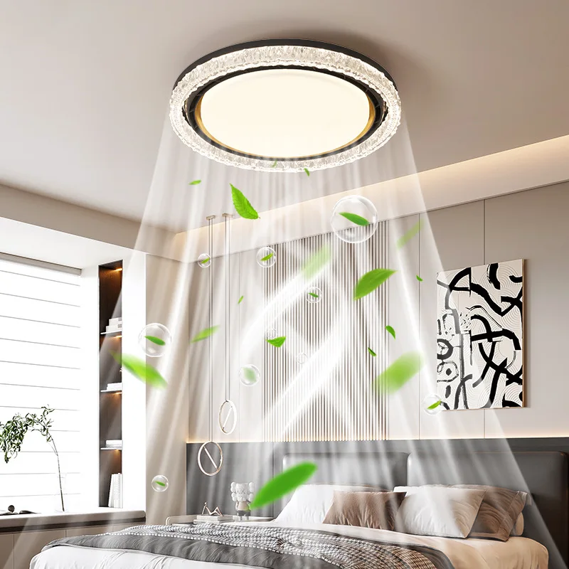 Bladeless Invisible Ceiling Fan Light New Bedroom Dining Frequency Conversion Quiet Low Noise Large Airflow for Apartment
Bladeless Invisible Ceiling Fan Light New Bedroom Dining Frequency Conversion Quiet Low Noise Large Airflow for Apartment