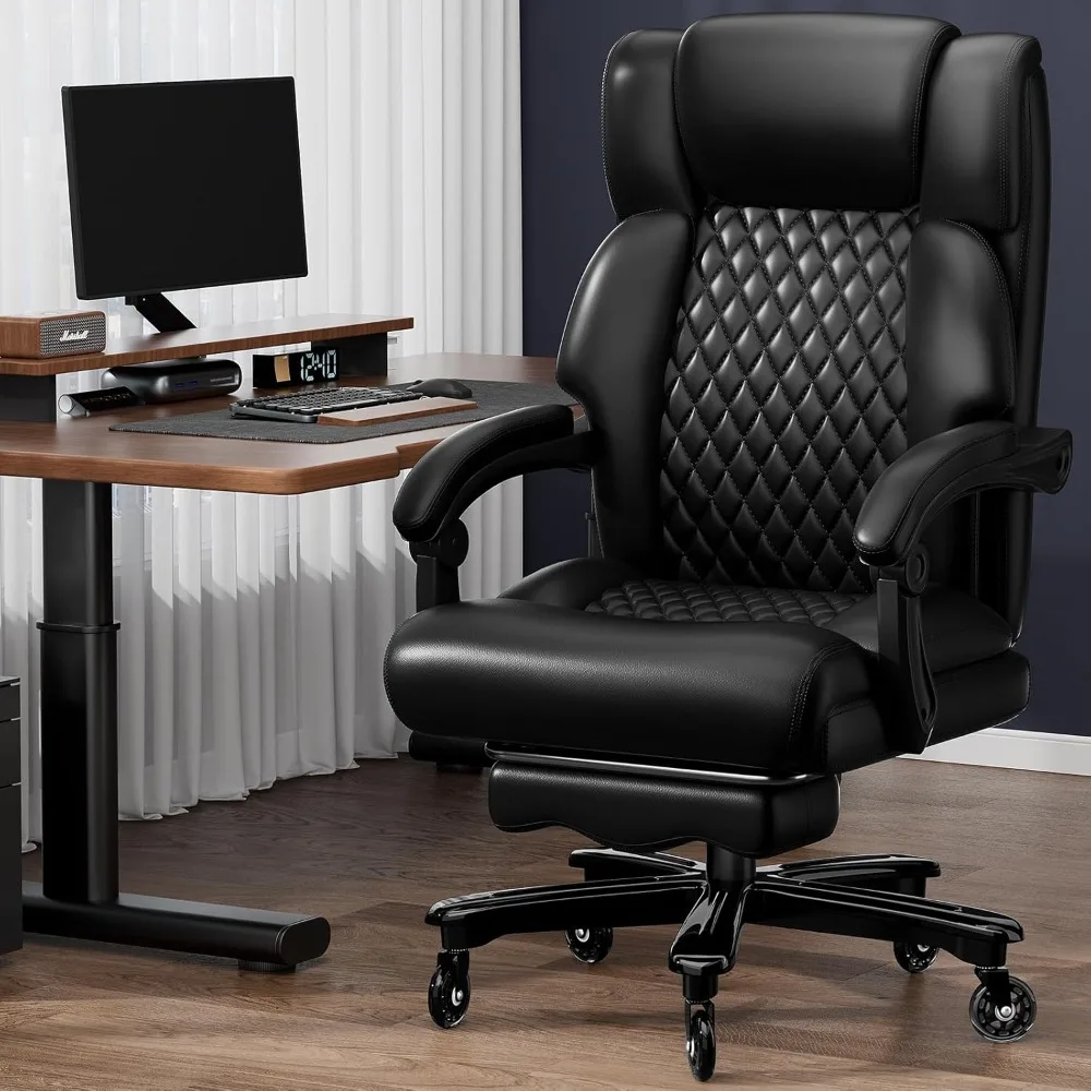 Офисный стул для руководителя, большой и высокий, 700 фунтов, сверхпрочный настольный стул с металлическим основанием, подставкой для ног и бесшумными резиновыми колесами, высокая спинка Compu
Офисный стул для руководителя, большой и высокий, 700 фунтов, сверхпрочный настольный стул с металлическим основанием, подставкой для ног и бесшумными резиновыми колесами, высокая спинка Compu