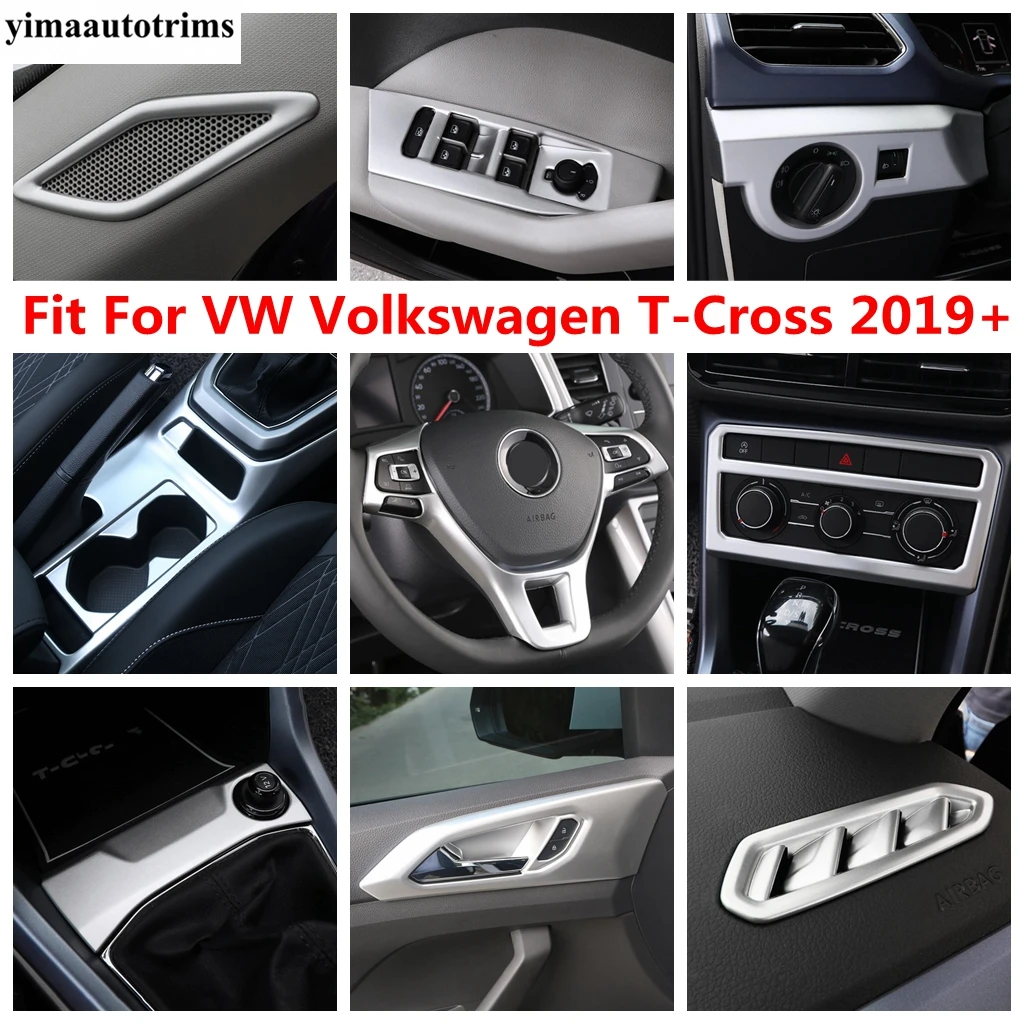 Gear Shift AC Air Vent Head Light Steering Wheel Cover Trim Accessories For VW Volkswagen T-Cross T Cross 2019-2023 Interior Kit
Gear Shift AC Air Vent Head Light Steering Wheel Cover Trim Accessories For VW Volkswagen T-Cross T Cross 2019-2023 Interior Kit