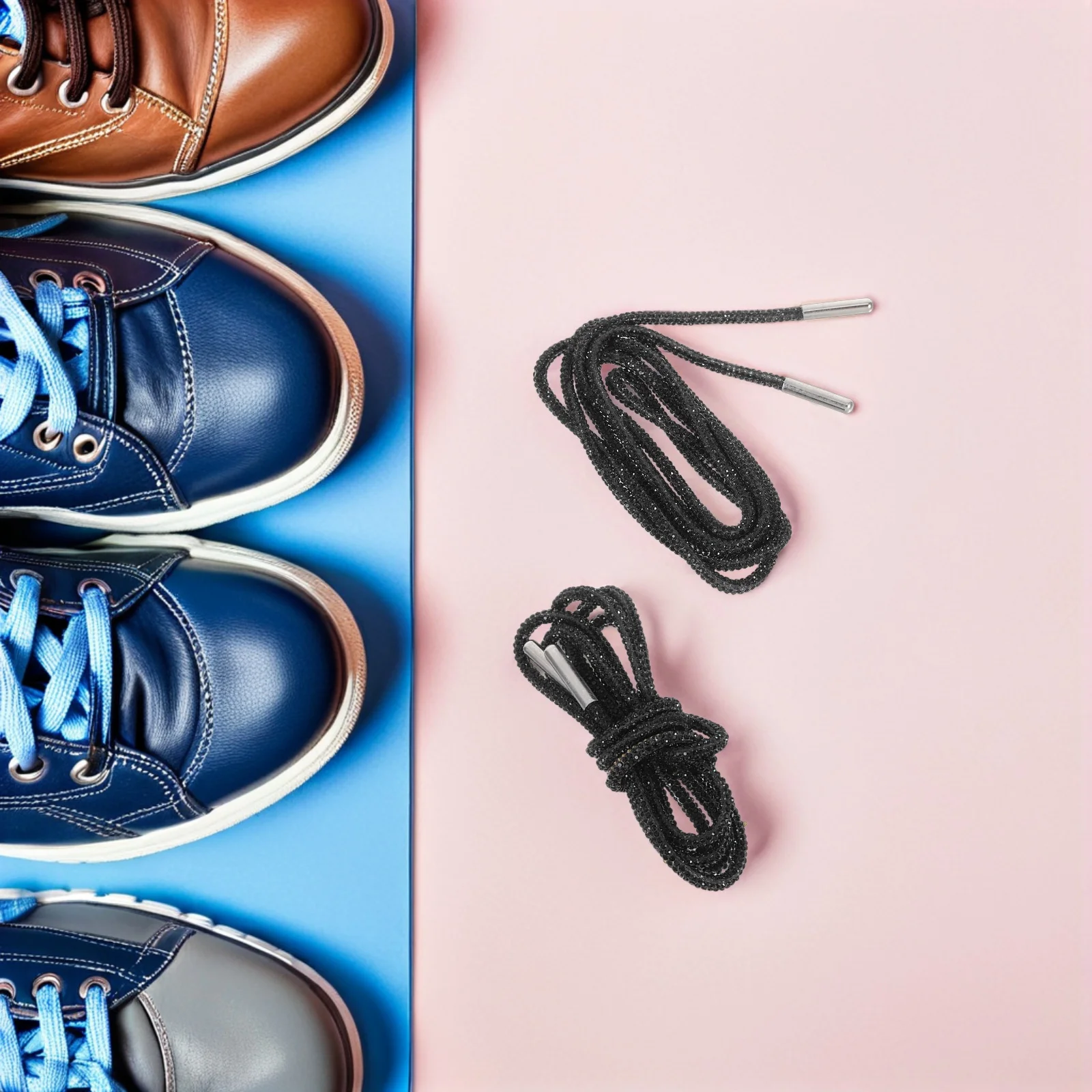 1Pair Rhinestone Shoe Laces 47.16inch Blue Round Glitter Shoelaces Crystal Bling Rope Shoe Strings for Sneakers Gym Casual
1Pair Rhinestone Shoe Laces 47.16inch Blue Round Glitter Shoelaces Crystal Bling Rope Shoe Strings for Sneakers Gym Casual