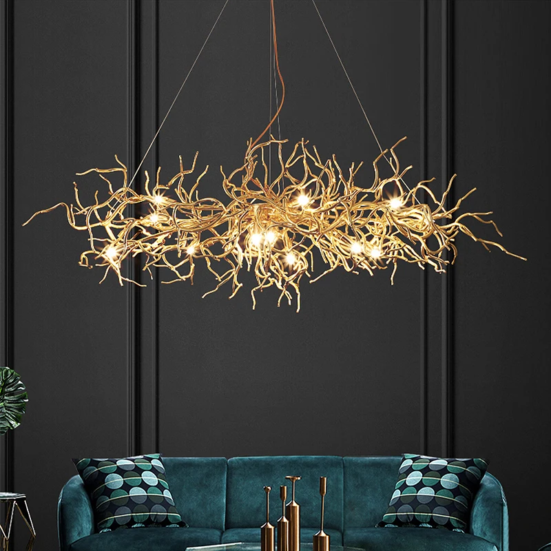 2025Modern Luxury Golden Tree Color Pendant Lighting LED Living Room Bedroom Study Room Restaurant Pendant Light Home Decoration
2025Modern Luxury Golden Tree Color Pendant Lighting LED Living Room Bedroom Study Room Restaurant Pendant Light Home Decoration