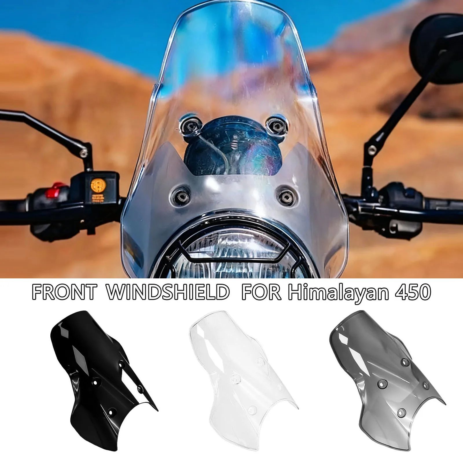 Motorcycle Windshield WindScreen Screen New For Himalayan 450 Himalayan452 2024 2025 Windshield Wind Wing Spoiler Fairing