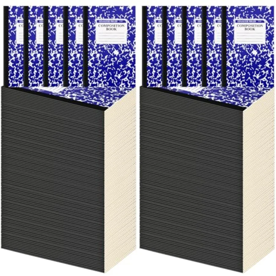 100 Pack A5 Composition Notebooks Bulk College Ruled Composition Notebooks Marble Covers Notebook for Student Classroom Office
100 Pack A5 Composition Notebooks Bulk College Ruled Composition Notebooks Marble Covers Notebook for Student Classroom Office