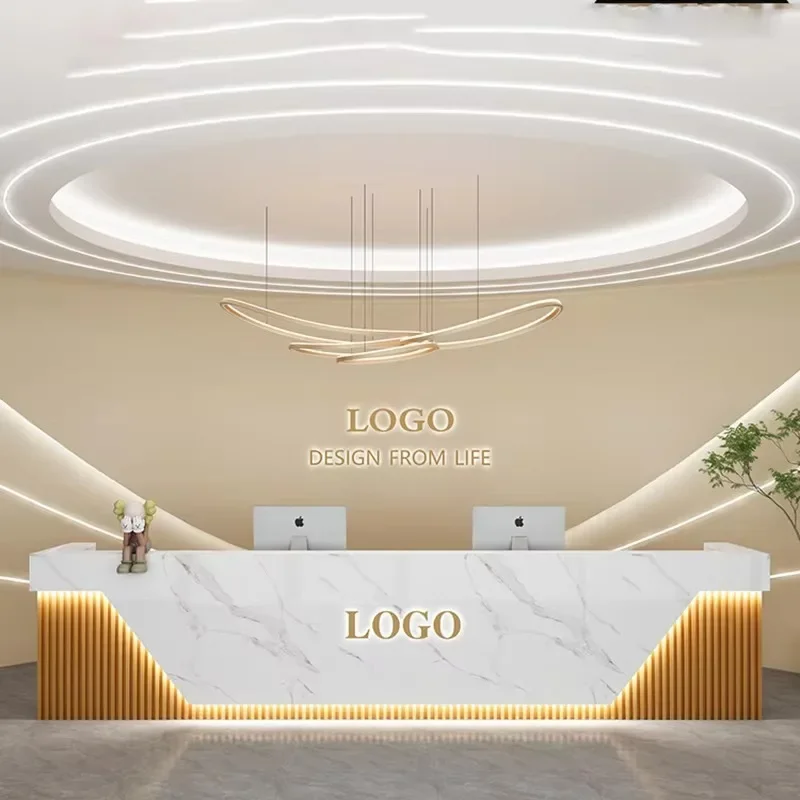 Luxury Commercial Bar shop counter Counter Modern Unique salon reception desk Cool Professional Mostrador Commercial Furniture
Luxury Commercial Bar shop counter Counter Modern Unique salon reception desk Cool Professional Mostrador Commercial Furniture