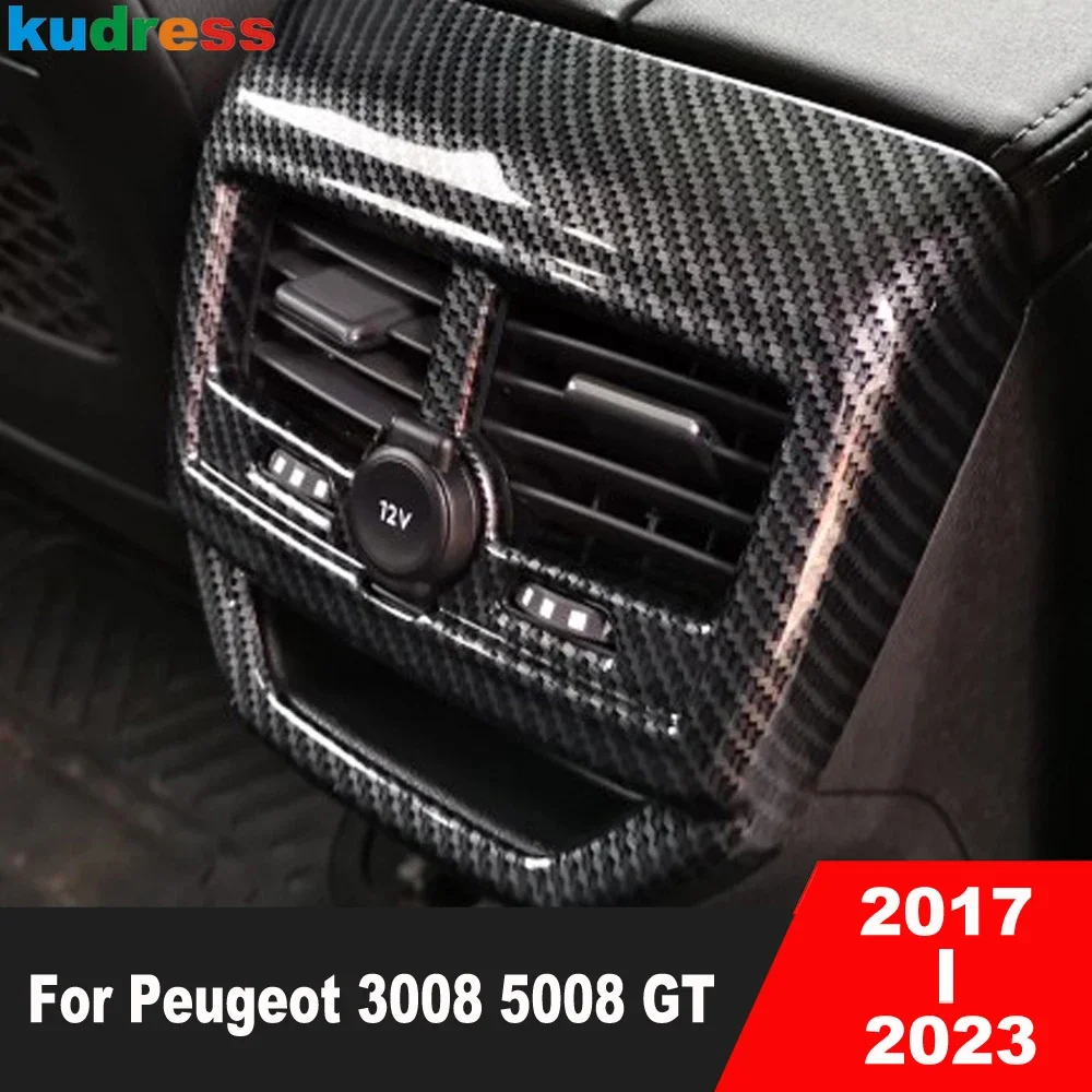 Car Armrest Box Rear Air Condition Outlet Vent Cover Trim For Peugeot 3008 5008 GT 2017-2022 2023 Carbon Interior Accessories
Car Armrest Box Rear Air Condition Outlet Vent Cover Trim For Peugeot 3008 5008 GT 2017-2022 2023 Carbon Interior Accessories