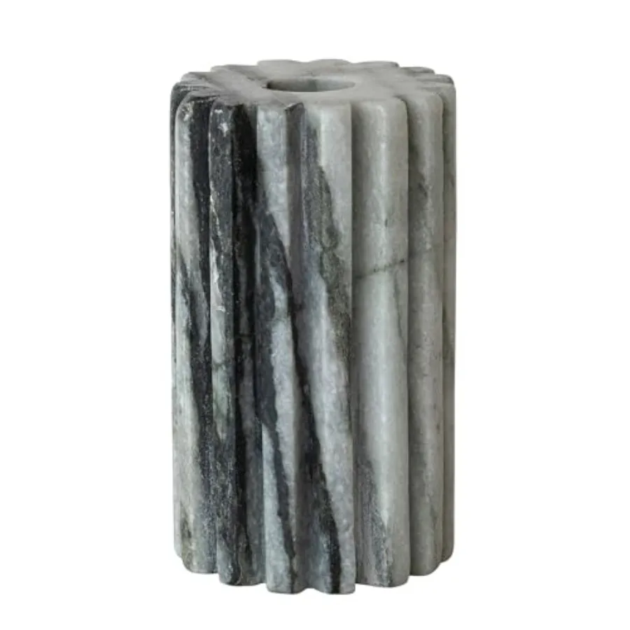 Round Marble Fluted 2-Sided Tealight/Taper Candle Holder, Black Mélange
Round Marble Fluted 2-Sided Tealight/Taper Candle Holder, Black Mélange