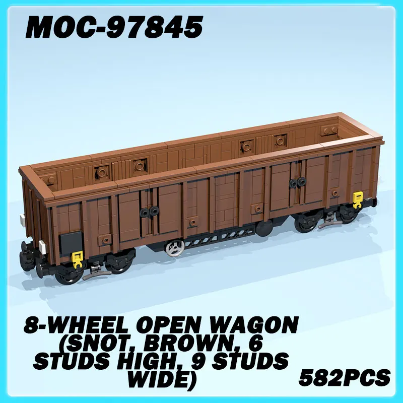 MOC-97845 Мини-поезд, серия, 8-колесный открытый универсал (СОТ, коричневый, высота 6 шпилек, ширина 9 шпилек), модель кирпича, головоломка, игрушка, подарки на день рождения
MOC-97845 Мини-поезд, серия, 8-колесный открытый универсал (СОТ, коричневый, высота 6 шпилек, ширина 9 шпилек), модель кирпича, головоломка, игрушка, подарки на день рождения
