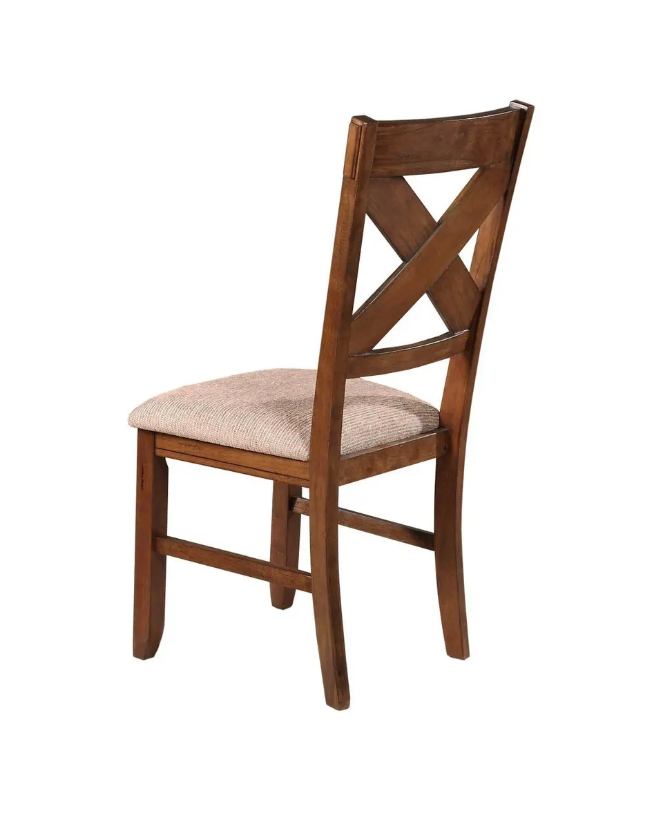 Cross Back Upholstered Dining Chair In Dark Hazelnut Finish Tan Fabric Seat Solid Rubberwood
Cross Back Upholstered Dining Chair In Dark Hazelnut Finish Tan Fabric Seat Solid Rubberwood