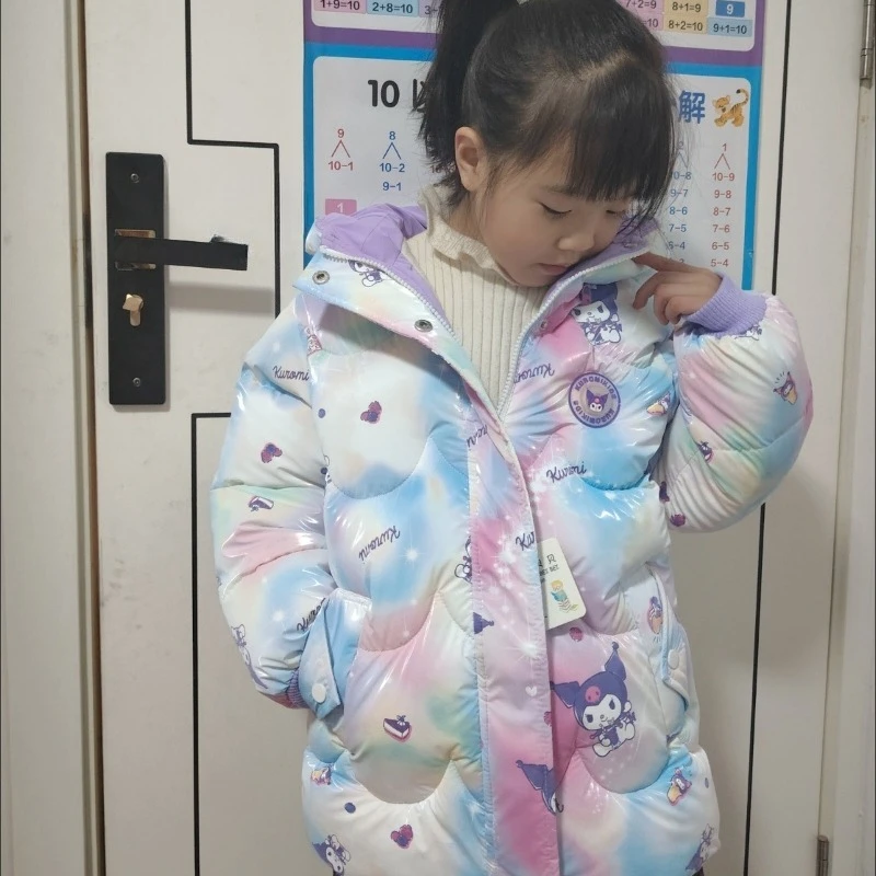 Милая студенческая моющаяся хлопковая куртка Sanrio Kuromi с героями мультфильмов, кавайное утепленное теплое хлопковое пальто для девочек на осень и зиму, подарок 
Милая студенческая моющаяся хлопковая куртка Sanrio Kuromi с героями мультфильмов, кавайное утепленное теплое хлопковое пальто для девочек на осень и зиму, подарок