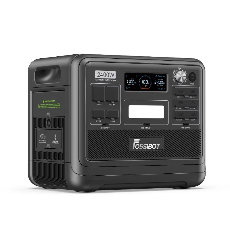 【Хит продаж】Портативная электростанция Fossibot F2400 2400W с солнечной батареей, 220В, ИБП, европейская версия
【Хит продаж】Портативная электростанция Fossibot F2400 2400W с солнечной батареей, 220В, ИБП, европейская версия