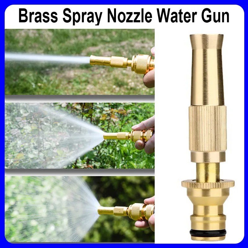 Brass Spray Nozzle Water Gun High Pressure Direct Spray Quick Connector Home Hose Adjust Spray Garden Irrigation Jet Sprinkler
Brass Spray Nozzle Water Gun High Pressure Direct Spray Quick Connector Home Hose Adjust Spray Garden Irrigation Jet Sprinkler