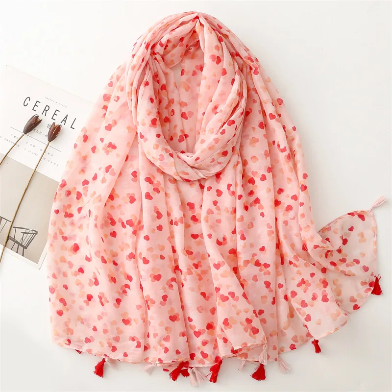2023 New Love Pattern Tassel Scarves Shawls Long Foulard Wrap Hijab Free Shipping
2023 New Love Pattern Tassel Scarves Shawls Long Foulard Wrap Hijab Free Shipping