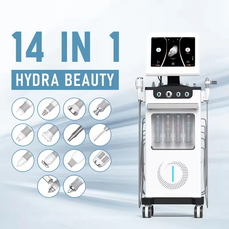 New Machine 14 in 1 Hydra Skin Cleansing Rejuvenation Moisturizing Pore Treatment Skin Firming Bubble Facial Machine
New Machine 14 in 1 Hydra Skin Cleansing Rejuvenation Moisturizing Pore Treatment Skin Firming Bubble Facial Machine