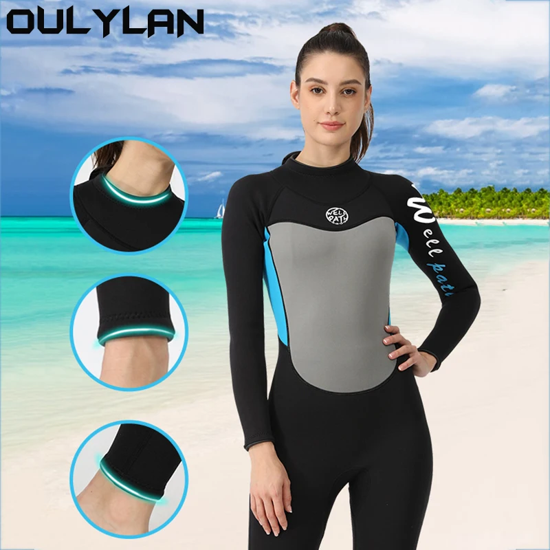 Oulylan Women Men Wetsuit 3MM Neoprene Diving Suit Swim Surfing Spearfishing Wetsuit Swimwear Long Sleeve Warm Swimsuit
Oulylan Women Men Wetsuit 3MM Neoprene Diving Suit Swim Surfing Spearfishing Wetsuit Swimwear Long Sleeve Warm Swimsuit