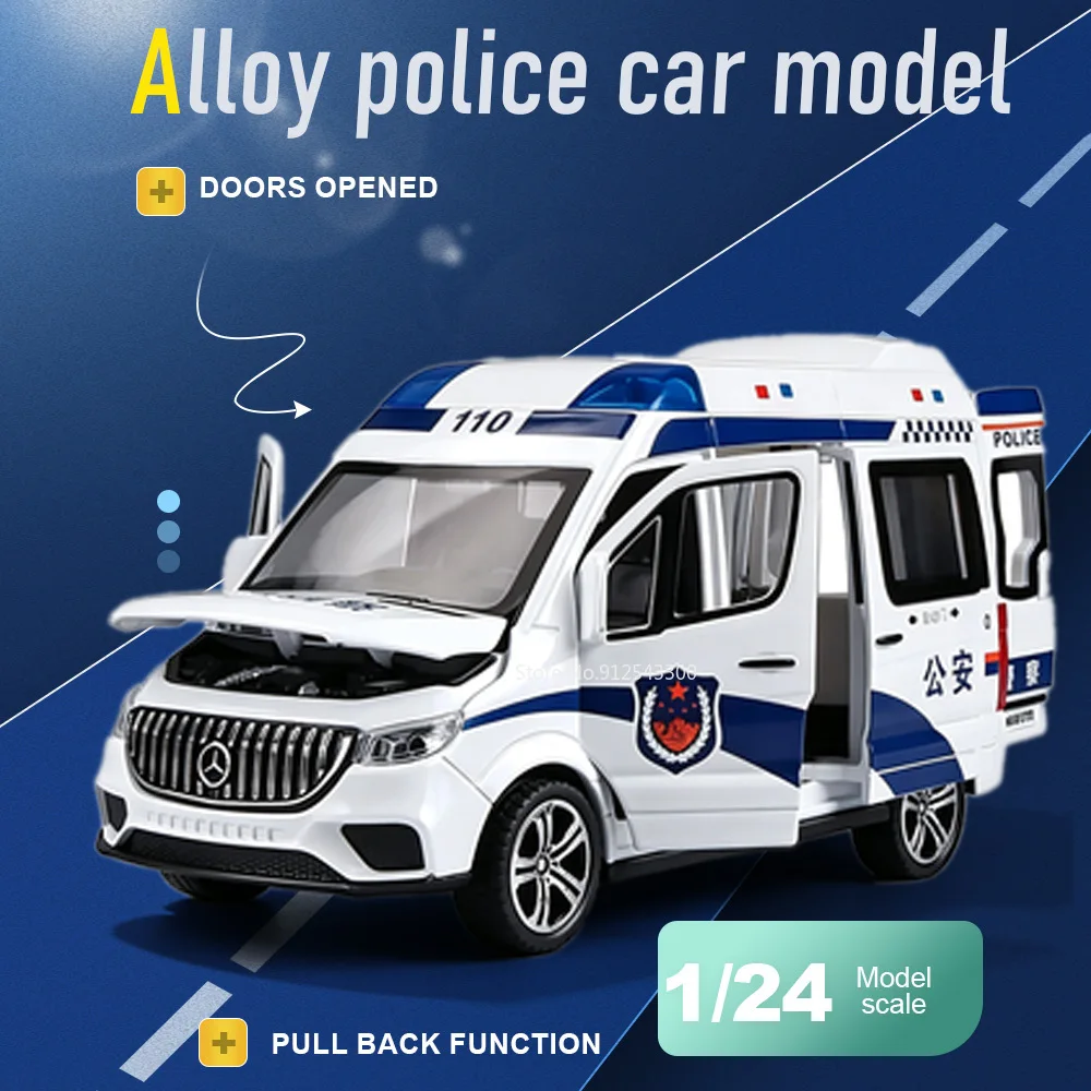 1:24 Scale Ambulance Police Car Model Toy Doors Opened Alloy Body Cars Pull Back Rubber Tires Vehicle for Boyfriend Collection
1:24 Scale Ambulance Police Car Model Toy Doors Opened Alloy Body Cars Pull Back Rubber Tires Vehicle for Boyfriend Collection