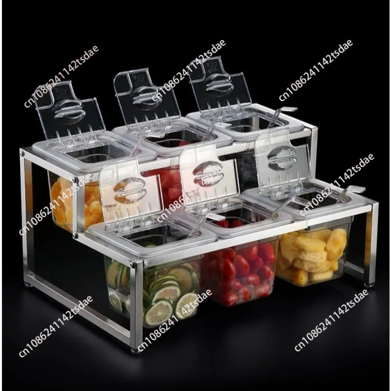 Acrylic Basin Rack, Transparent Plastic Jam & Ingredient Box for Milk Tea & Fruit Dessert Shop
Acrylic Basin Rack, Transparent Plastic Jam & Ingredient Box for Milk Tea & Fruit Dessert Shop
