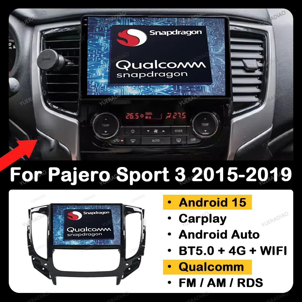 Android 15 Carplay Auto For Mitsubishi Pajero Sport 3 L200 5 Triton 3 2015 2016 2017 2018 2019 Multimedia Video Player Head Unit
Android 15 Carplay Auto For Mitsubishi Pajero Sport 3 L200 5 Triton 3 2015 2016 2017 2018 2019 Multimedia Video Player Head Unit