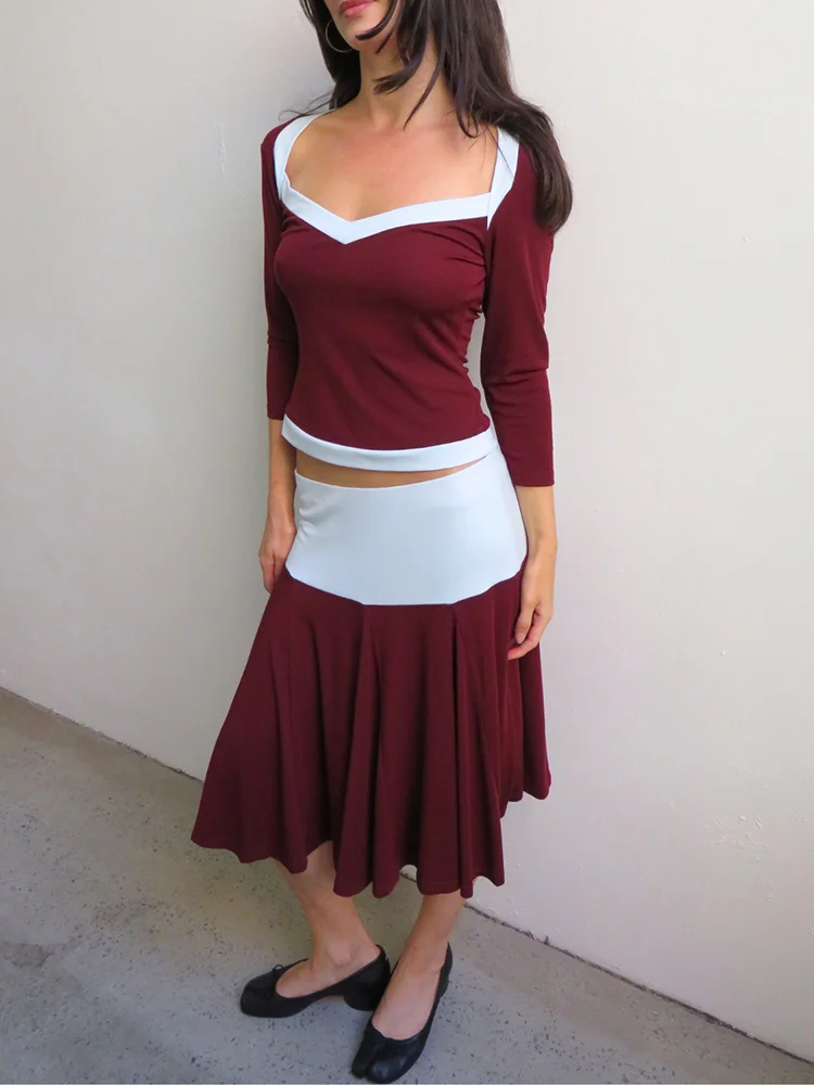 Blifanbo Women Skirt Two Pieces Sets Elegant Three Quarter Sleeve Slim Fit Top And Elegant Skirt Matching Sets Female Skirt Sets
Blifanbo Women Skirt Two Pieces Sets Elegant Three Quarter Sleeve Slim Fit Top And Elegant Skirt Matching Sets Female Skirt Sets