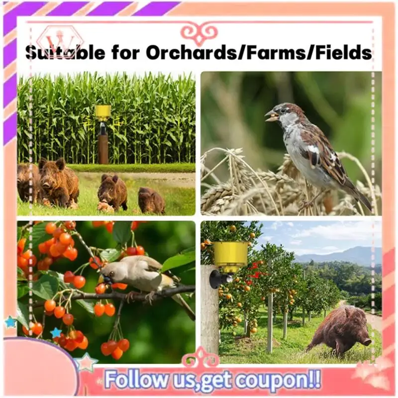 Upgraded New Solar Bird Repeller, Timed Recording Loudspeaker, Sound And Light Alarm To Protect Rice Fields Or Orchards
Upgraded New Solar Bird Repeller, Timed Recording Loudspeaker, Sound And Light Alarm To Protect Rice Fields Or Orchards