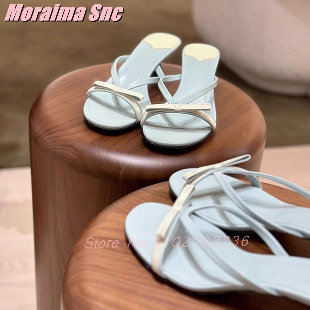 Butterfly Knot Mixed Colors Slippers Kitten Heel Slip On Narrow Band Sexy Fashion Concise Women's Summer Shoes Slides 2025 New
Butterfly Knot Mixed Colors Slippers Kitten Heel Slip On Narrow Band Sexy Fashion Concise Women's Summer Shoes Slides 2025 New