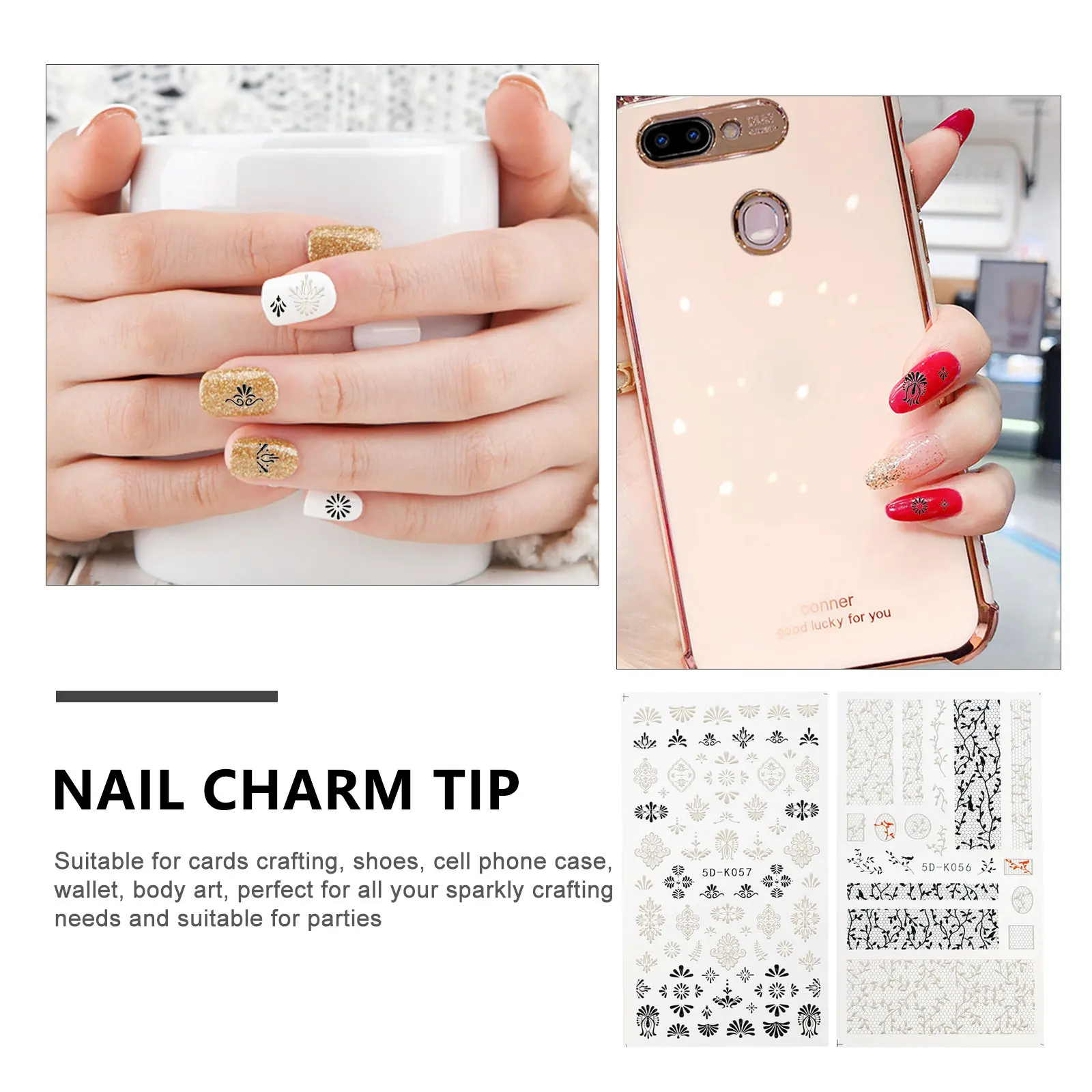 2 листа наклеек для ногтей, женские наклейки для маникюра с рельефным рисунком для Хэллоуина
2 листа наклеек для ногтей, женские наклейки для маникюра с рельефным рисунком для Хэллоуина