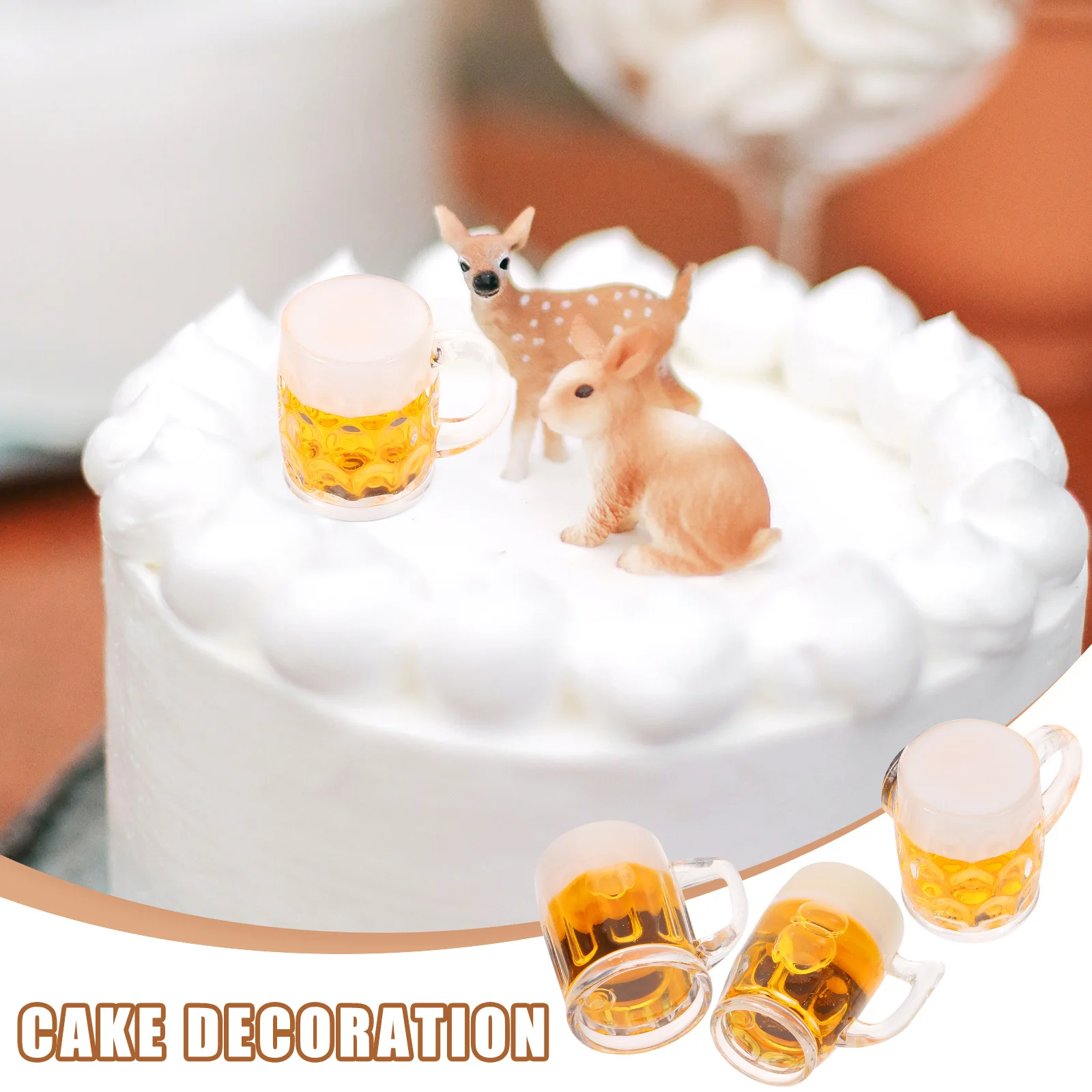 3 Pcs Simulated Beer Ornaments Plastic Cups with Handles Miniature Mugs Dollhouse Small Bottle Tiny Glass Man
3 Pcs Simulated Beer Ornaments Plastic Cups with Handles Miniature Mugs Dollhouse Small Bottle Tiny Glass Man