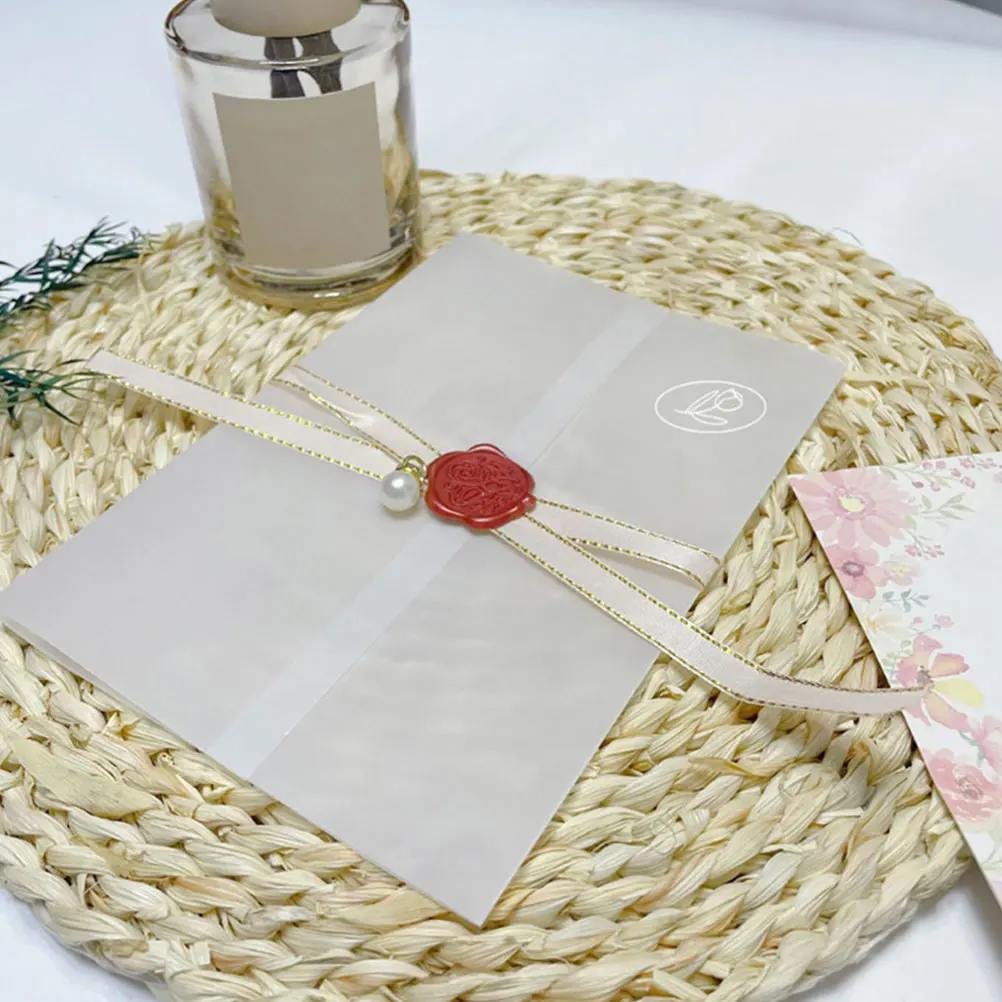 50pcs Prefolded Envelopes Translucent Paper Wedding Invitations Protective Packaging Birthday Card Decor
50pcs Prefolded Envelopes Translucent Paper Wedding Invitations Protective Packaging Birthday Card Decor