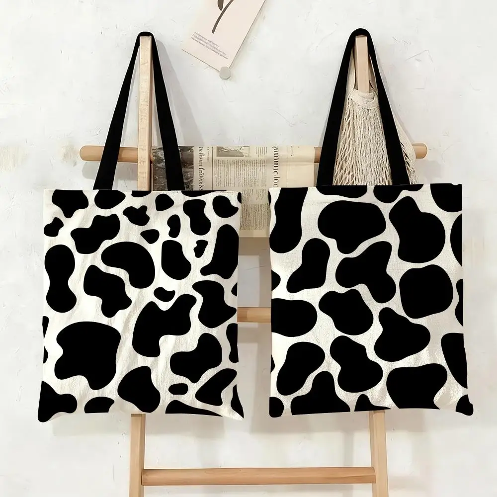 Cow Pattern Storage Bags Canvas Tote Bag Large Capacity Double-Sided Print Reusable Shopping Bag Eco-Friendly Shoulder Bag
Cow Pattern Storage Bags Canvas Tote Bag Large Capacity Double-Sided Print Reusable Shopping Bag Eco-Friendly Shoulder Bag