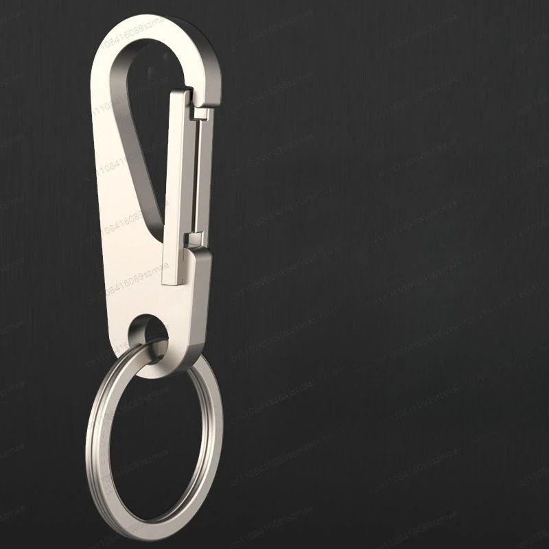 Men's thickened titanium alloy keychain, durable car key ring with hook
Men's thickened titanium alloy keychain, durable car key ring with hook