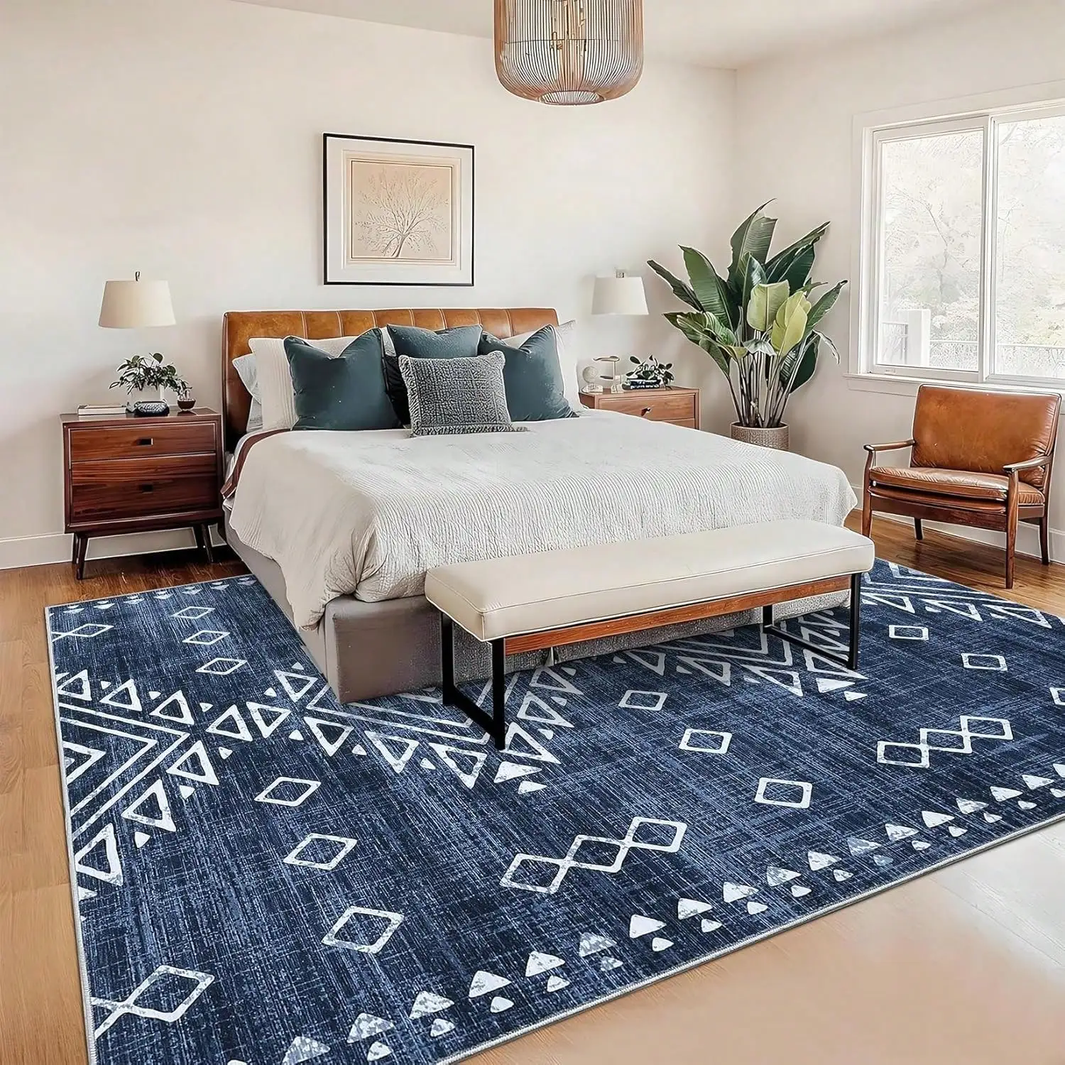 Modern Geometric Rug Low Pile Non-Shedding Rug Distressed Printed Rug Anti-Stain Non-Slip For Office Bedroom Living Room
Modern Geometric Rug Low Pile Non-Shedding Rug Distressed Printed Rug Anti-Stain Non-Slip For Office Bedroom Living Room