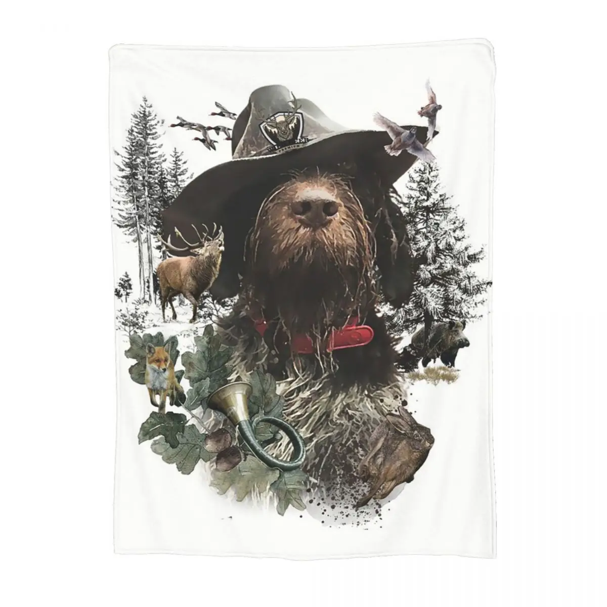 German Wirehaired Pointers Gundogs Blanket Soft Warm Flannel Throw Blanket Plush for Bed Living room Picnic Travel Home Couch
German Wirehaired Pointers Gundogs Blanket Soft Warm Flannel Throw Blanket Plush for Bed Living room Picnic Travel Home Couch
