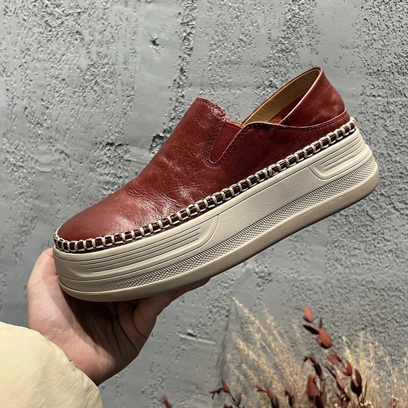 AIYUQI 2026 New Women's Loafers Thick-soled Slip-on Boat Shoes Women shoe Plus Size Spring Non-slip female Shoes
AIYUQI 2026 New Women's Loafers Thick-soled Slip-on Boat Shoes Women shoe Plus Size Spring Non-slip female Shoes