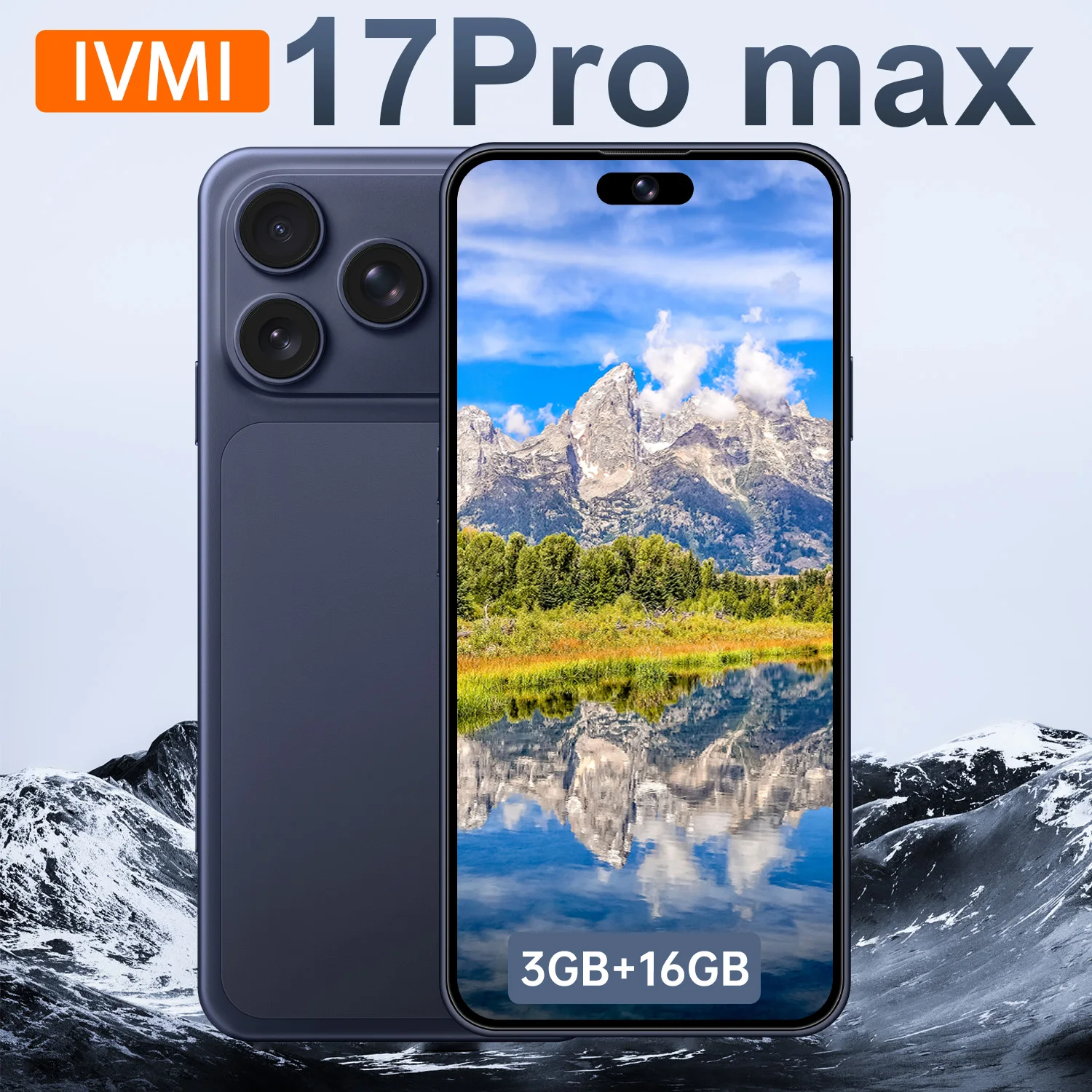 IVMI Global Vision 17Pro Max Smartphone Android 3GB RAM 16GB ROM 5+13MP Face ID 4G Network Google Play Store Mobile Phones
IVMI Global Vision 17Pro Max Smartphone Android 3GB RAM 16GB ROM 5+13MP Face ID 4G Network Google Play Store Mobile Phones
