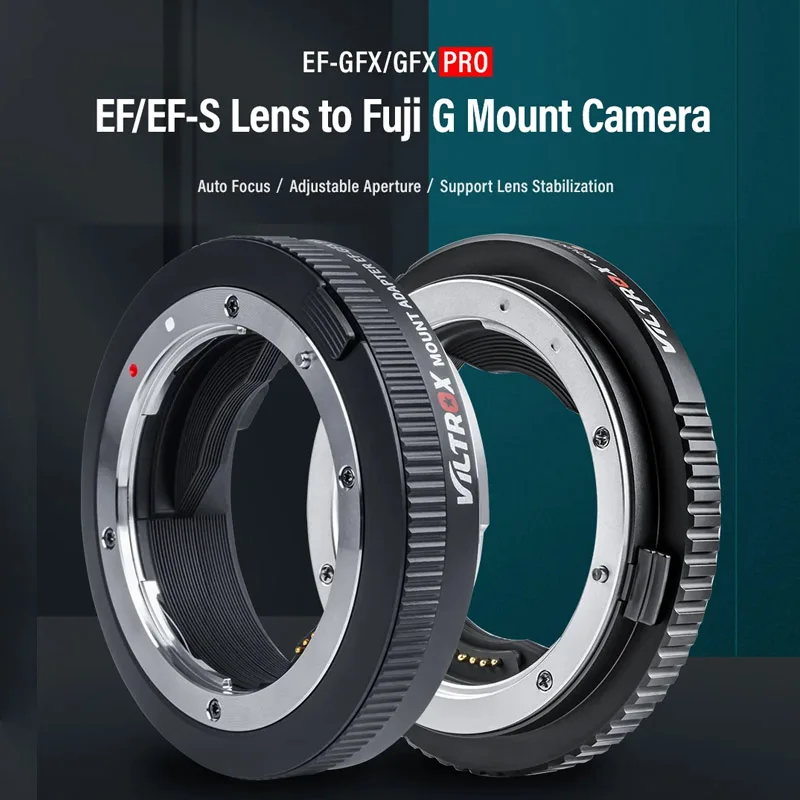 Адаптер VILTROX EF-GFX Pro с автофокусом и средней рамкой для объектива Canon EF EF-S для камеры Fujifilm Fuji G Mount GFX 50SII 50R GFX
Адаптер VILTROX EF-GFX Pro с автофокусом и средней рамкой для объектива Canon EF EF-S для камеры Fujifilm Fuji G Mount GFX 50SII 50R GFX