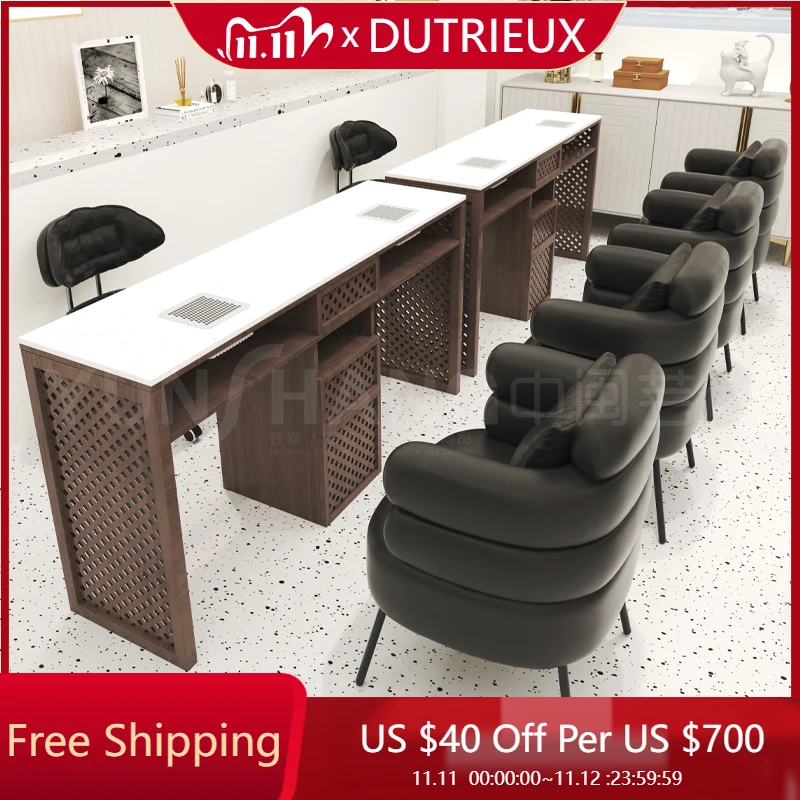 Wooden Minimalist Nail Desk Reception Mesa Nordic Modern Manicure Table Organizer Salon Makeup Tavolo Unghie Salon Furniture
Wooden Minimalist Nail Desk Reception Mesa Nordic Modern Manicure Table Organizer Salon Makeup Tavolo Unghie Salon Furniture