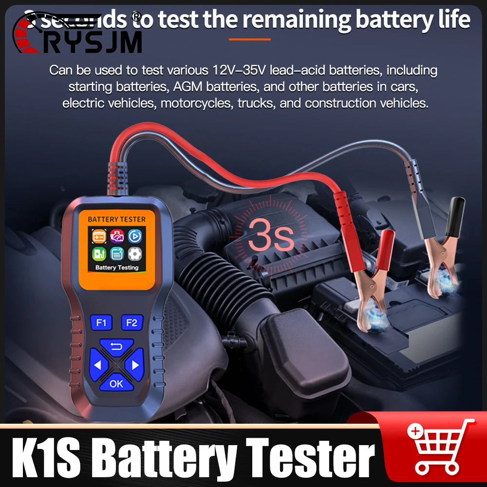 New Car Tool Automotive Battery Diagnostic Analyzer Tester Battery Internal Resistance Voltage Car Engine Test Tool with Display
New Car Tool Automotive Battery Diagnostic Analyzer Tester Battery Internal Resistance Voltage Car Engine Test Tool with Display