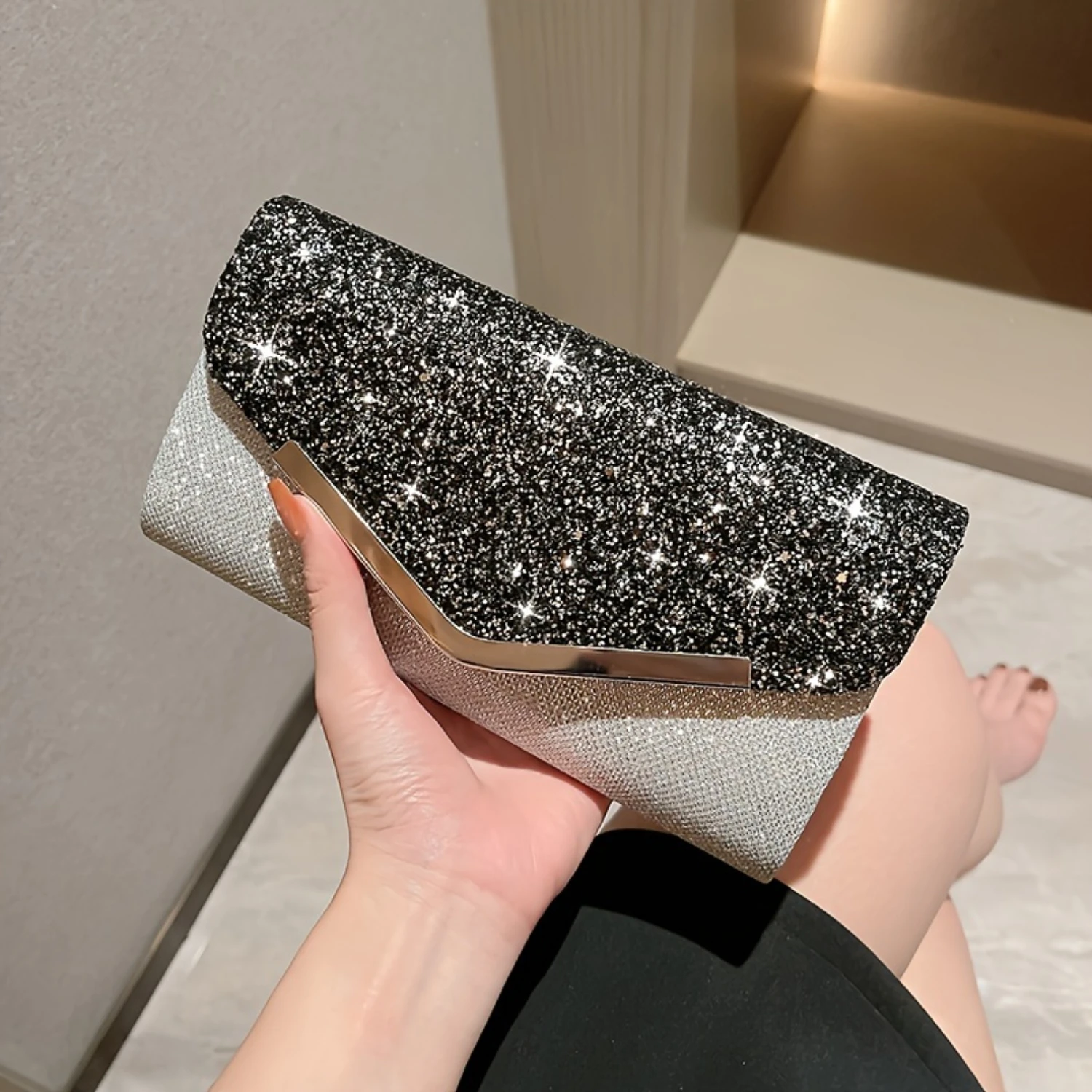 Glitter Sequin Clutch Purse, Evening Bag, Party Envelope Handbag, Prom Sparkling Shoulder Bag, Elegant Women's Crossbody Accesso
Glitter Sequin Clutch Purse, Evening Bag, Party Envelope Handbag, Prom Sparkling Shoulder Bag, Elegant Women's Crossbody Accesso