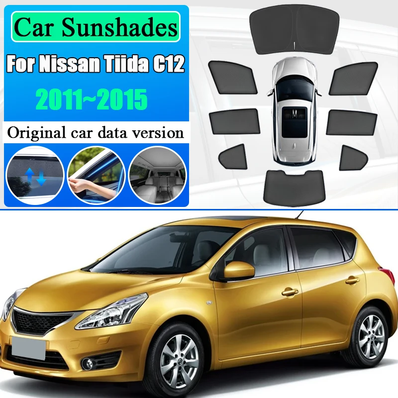 For Nissan Tiida C12 Hatchback 2011~2015 Car Mesh Sunshade Windshield UV Protection Side Window Privacy Curtain Auto Accessories
For Nissan Tiida C12 Hatchback 2011~2015 Car Mesh Sunshade Windshield UV Protection Side Window Privacy Curtain Auto Accessories