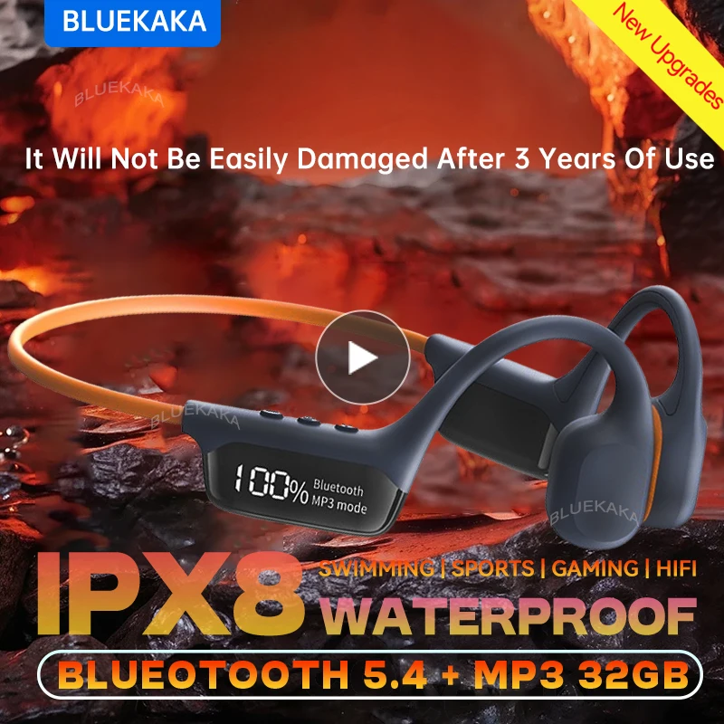True Bone Conduction Headphones IPX8 Waterproof HD Call Bluetooth Wireless Headset For Outdoor Shooting Hunting Noise Cancelling
True Bone Conduction Headphones IPX8 Waterproof HD Call Bluetooth Wireless Headset For Outdoor Shooting Hunting Noise Cancelling