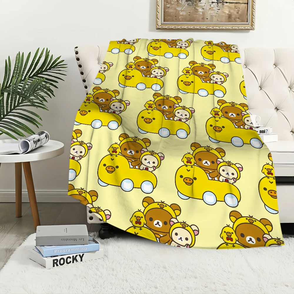 Cartoon Cute R-Rilakkuma-s Bear Blanket Plush Nap Sofa rug for Living Room Warm Office Bedroom Birthday Home Travel Kid Gifts
Cartoon Cute R-Rilakkuma-s Bear Blanket Plush Nap Sofa rug for Living Room Warm Office Bedroom Birthday Home Travel Kid Gifts