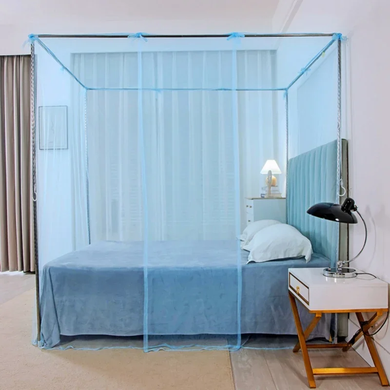 Fine Meshes Mosquito Large Square Net for Single Bed One Door Opening with Tieback Decorative for Home Bedroom Camping Travel
Fine Meshes Mosquito Large Square Net for Single Bed One Door Opening with Tieback Decorative for Home Bedroom Camping Travel