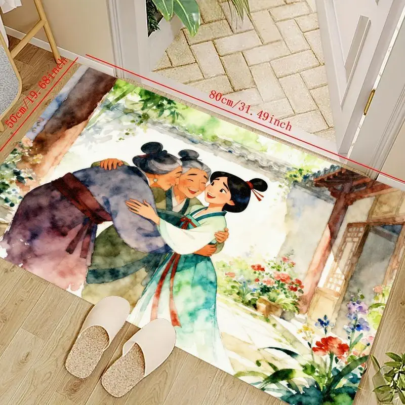 1 шт., коврик с милым мультяшным цветочным узором для гостиной, детской комнаты и декора прихожей, мягкий и уютный домашний коврик, размер 80 см 
1 шт., коврик с милым мультяшным цветочным узором для гостиной, детской комнаты и декора прихожей, мягкий и уютный домашний коврик, размер 80 см