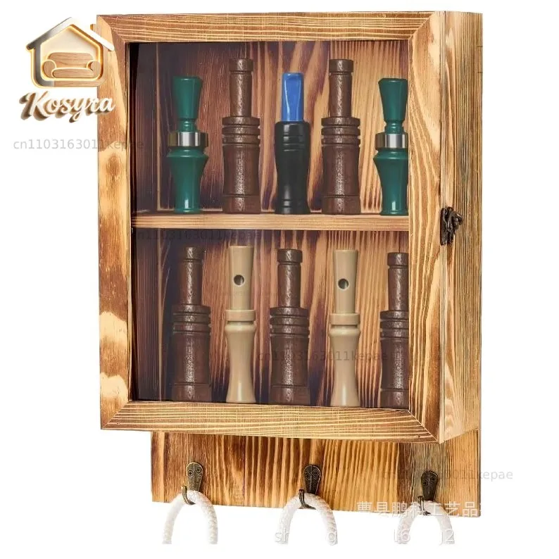 Cross-border wooden wall-mounted duck barker display rack farmhouse home decoration double-layer shelf with hook storage rack
Cross-border wooden wall-mounted duck barker display rack farmhouse home decoration double-layer shelf with hook storage rack